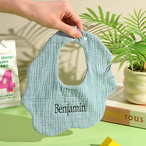 Personalized Baby Bib with Embroidered Name – Custom Gift for Babies - Customise Now