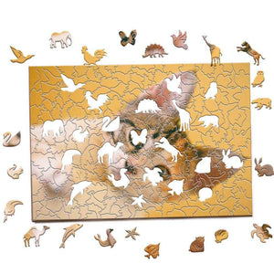 Personalized Wooden Jigsaw Puzzle – Custom Animal Shape Puzzle Gift - Customise Now