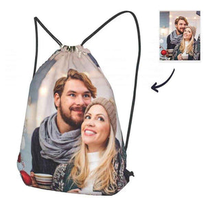 Custom Photo Drawstring Bag – Personalized Sports Pack with Your Image - Customise Now