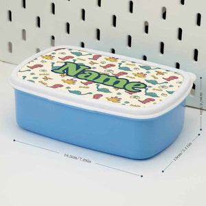Personalized Name Lunch Box – Cute Cartoon Dinosaur Design - Customise Now