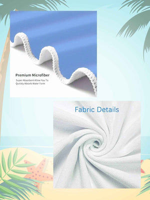 Personalized Dalmatian Dots Beach Towel with Rainbow Name - Customise Now