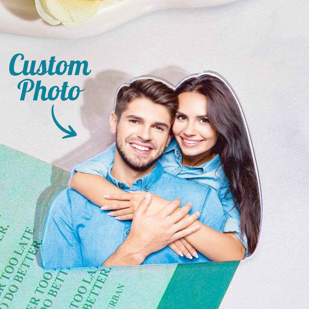 Personalized Photo Acrylic Button Charm – Custom Bogg Bag Accessory & Travel Gift for Her - Customise Now