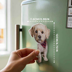 Personalized Refrigerator Magnet – Custom Pet Photo with Bobble Head - Customise Now