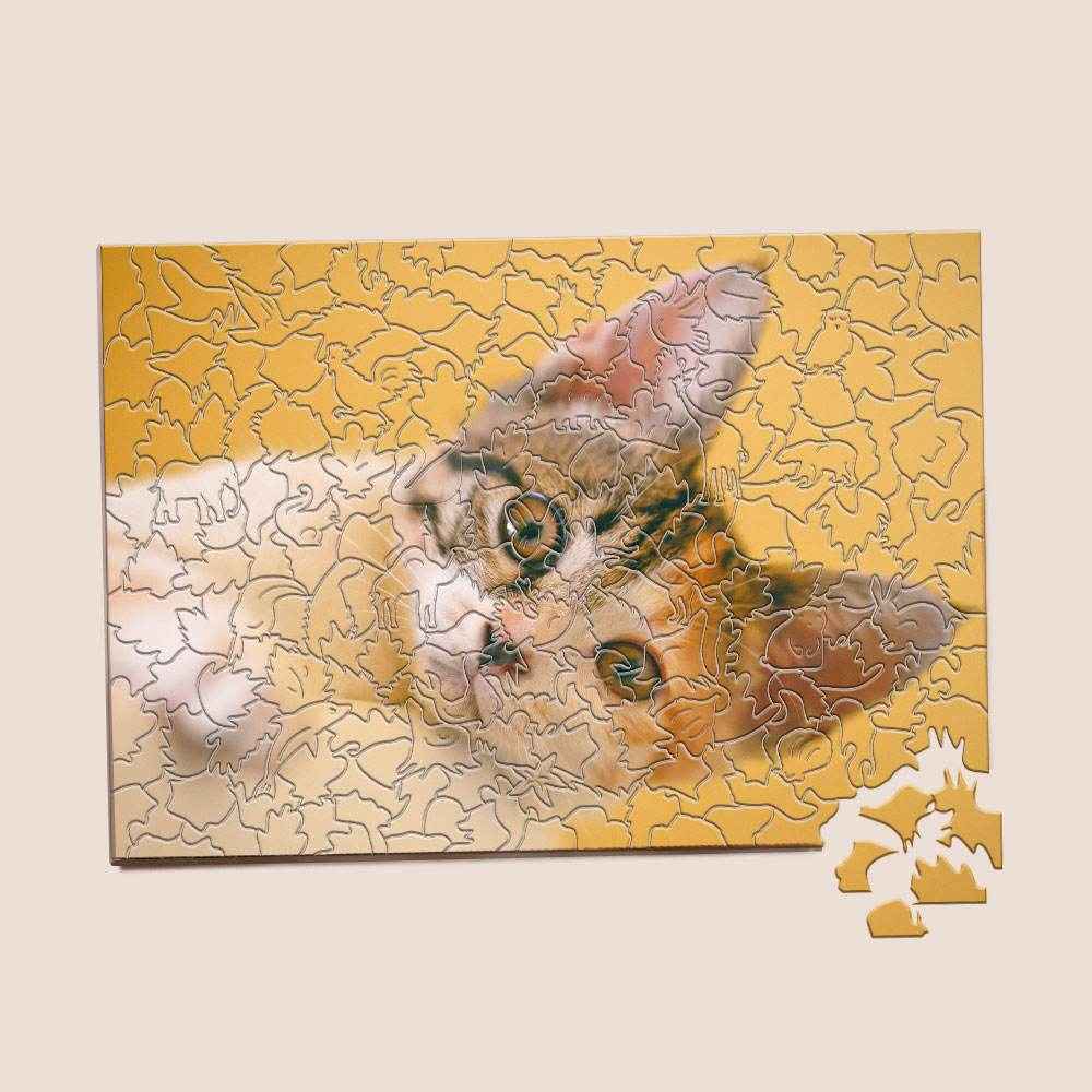 Personalized Wooden Jigsaw Puzzle – Custom Animal Shape Puzzle Gift - Customise Now