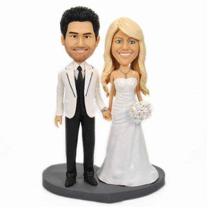 Custom Bride & Groom Bobblehead – Sweet Wedding Gift for Couples - Customise Now