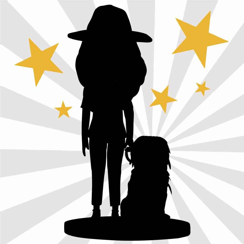 Fully Customizable Bobblehead – Owner & Pet Figurine with Engraved Text - Customise Now