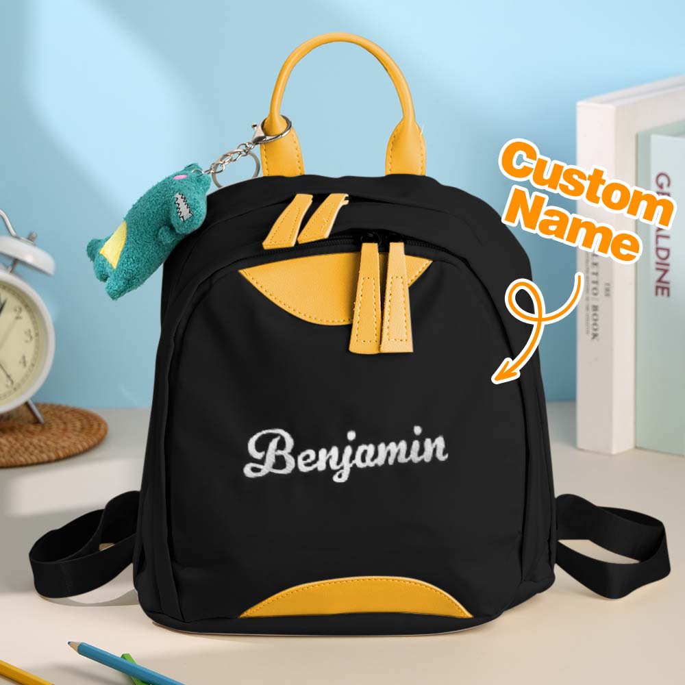 Personalized Name Embroidery Mini Backpack – Custom School Bag for Kids | Cute & Compact Gift