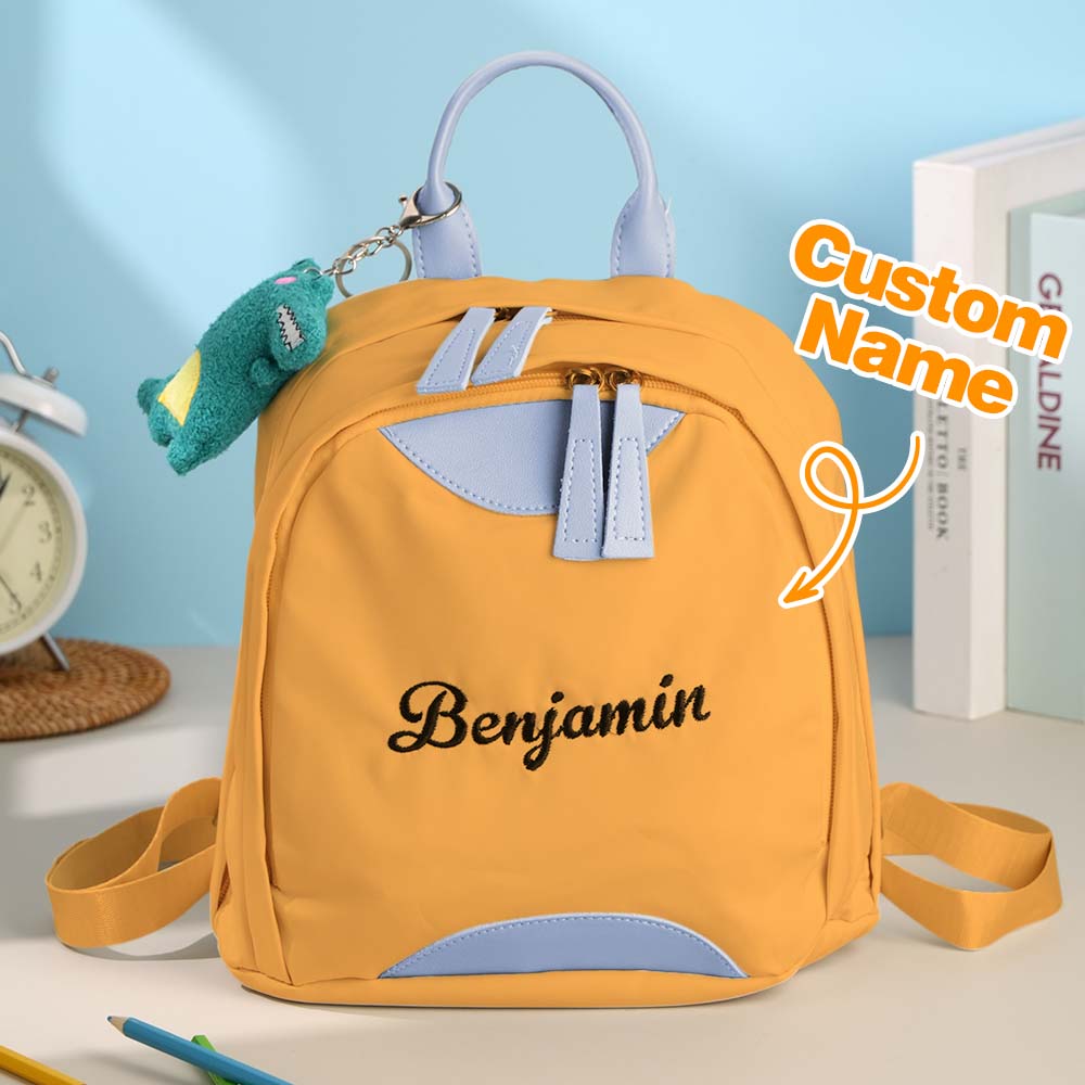 Personalized Name Embroidery Mini Backpack – Custom School Bag for Kids | Cute & Compact Gift