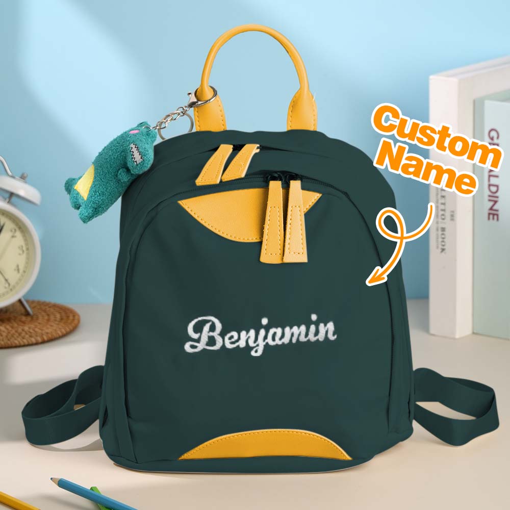 Personalized Name Embroidery Mini Backpack – Custom School Bag for Kids | Cute & Compact Gift