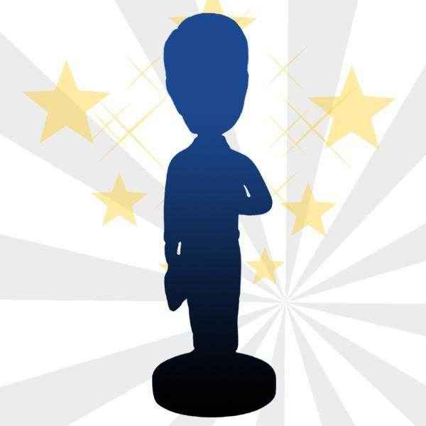 Customizable Bobblehead Figure – Engraved Text & Full Body Customization - Customise Now