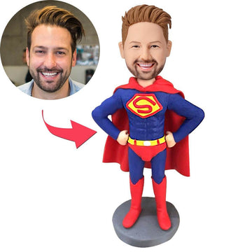 Personalized Superman Bobblehead – Custom Hero Figure for Fans - Customise Now