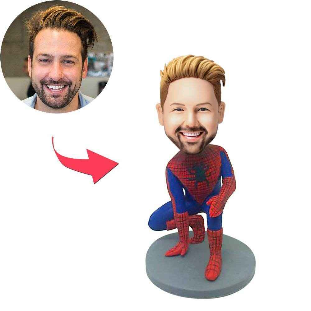 Custom Bobblehead in Spider-Man Suit – Personalized Superhero Gift - Customise Now