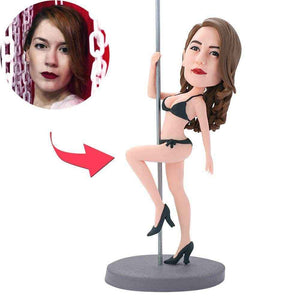 Personalized Pole Dancing Bobblehead – Custom Exotic Dance Figurine - Customise Now