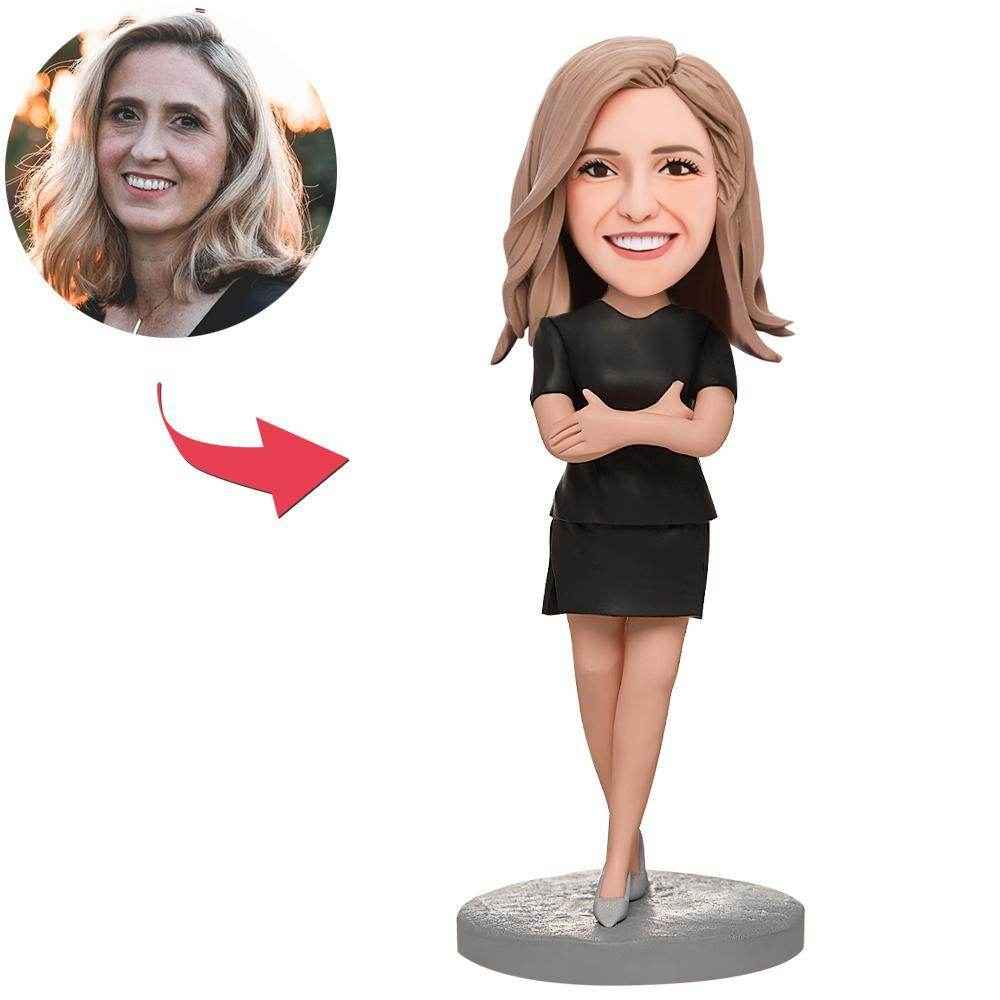 Professional Woman Bobblehead – Custom Business Leader Figurine - Customise Now