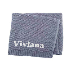 Personalized Embroidered Baby Blanket – Custom Name Knit Blanket for Newborns - Customise Now
