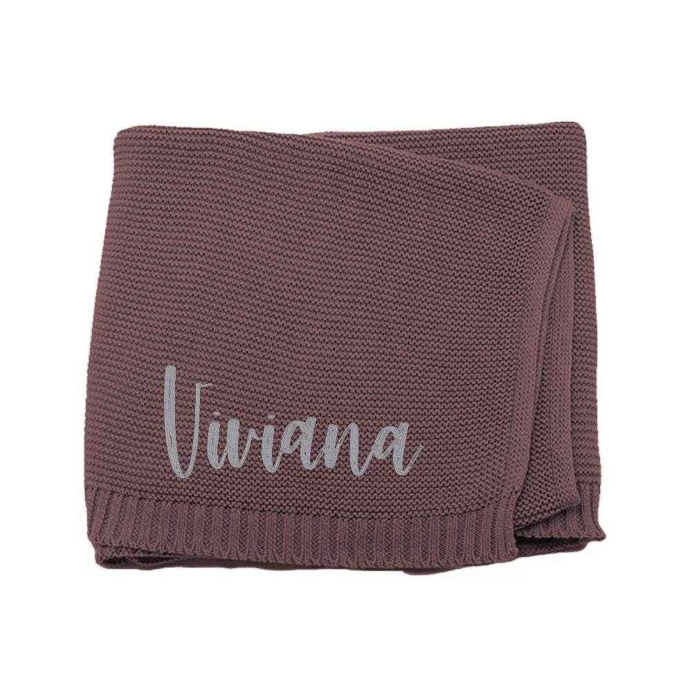 Personalized Embroidered Baby Blanket – Custom Name Knit Blanket for Newborns - Customise Now