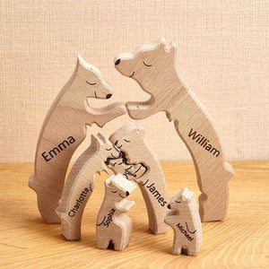 Wooden Bear Name Puzzle – Personalized Family Keepsake - Customise Now