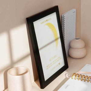 Personalized Moon Phase Framed Print – Custom Night Sky Wall Decor - Customise Now