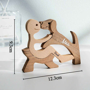 Custom Pet & Owner Name Wooden Blocks – Table Decor Gift - Customise Now