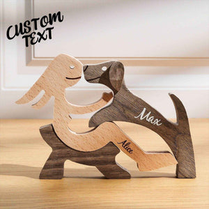 Custom Pet & Owner Name Wooden Blocks – Table Decor Gift - Customise Now