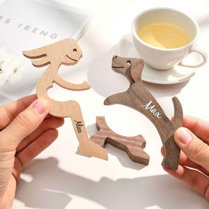 Custom Pet & Owner Name Wooden Blocks – Table Decor Gift - Customise Now