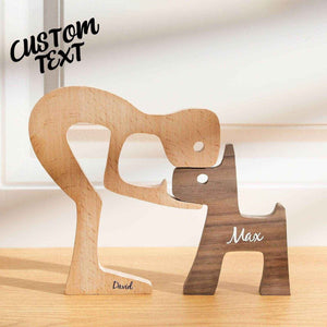 Custom Pet & Owner Name Wooden Blocks – Table Decor Gift - Customise Now