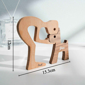 Custom Pet & Owner Name Wooden Blocks – Table Decor Gift - Customise Now