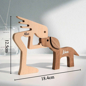 Custom Pet & Owner Name Wooden Blocks – Table Decor Gift - Customise Now