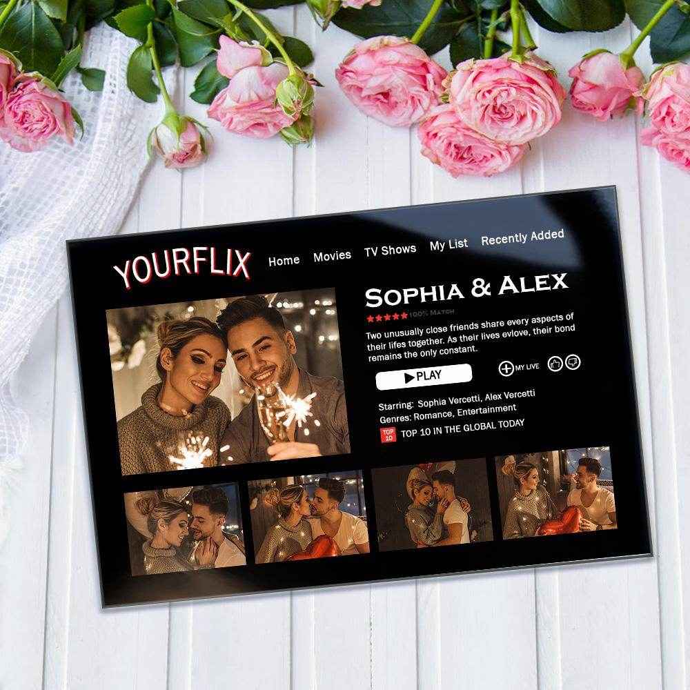 Custom Movie Poster Plaque – Personalized Couple Gift for Movie Lovers - Customise Now