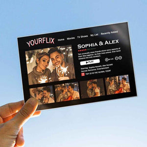 Custom Movie Poster Plaque – Personalized Couple Gift for Movie Lovers - Customise Now