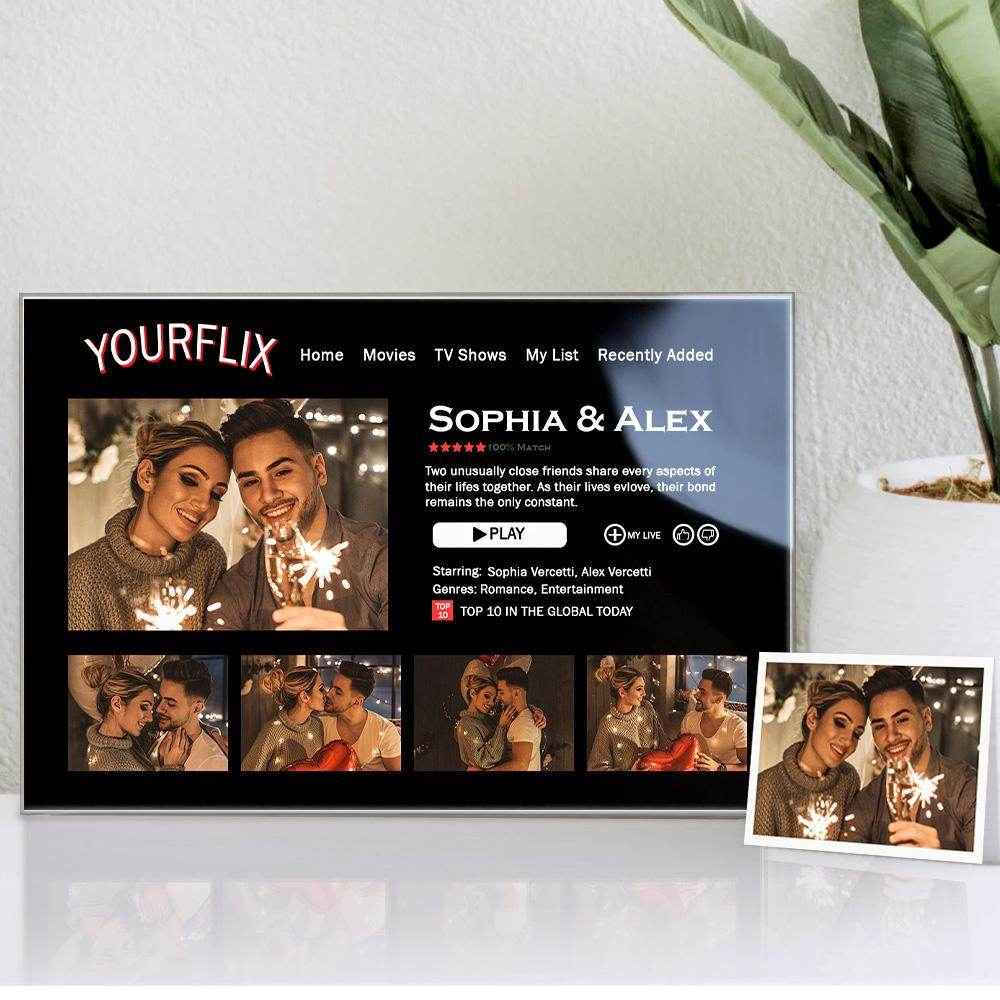 Custom Movie Poster Plaque – Personalized Couple Gift for Movie Lovers - Customise Now