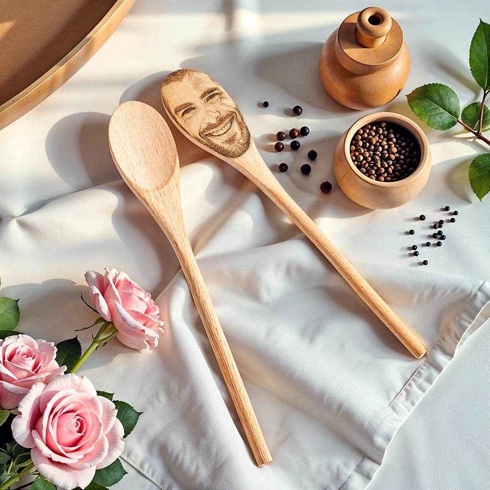 Custom Face Spoon – Engraved Spoon with Any Face or Facial Features - Customise Now