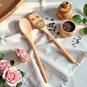 Custom Face Spoon – Engraved Spoon with Any Face or Facial Features - Customise Now
