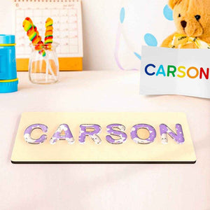 Custom Acrylic Name Puzzle – Personalized Montessori Toy Gift for Babies - Customise Now