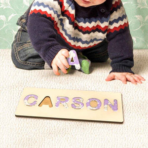Custom Acrylic Name Puzzle – Personalized Montessori Toy Gift for Babies - Customise Now