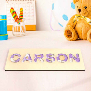 Custom Acrylic Name Puzzle – Personalized Montessori Toy Gift for Babies - Customise Now