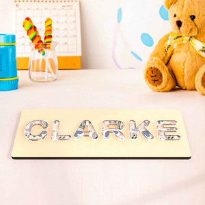 Custom Acrylic Name Puzzle – Personalized Montessori Toy Gift for Babies - Customise Now