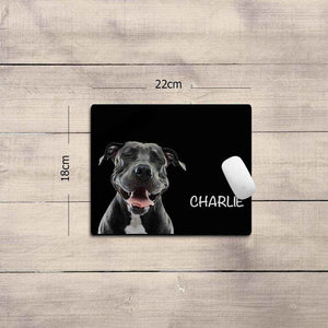 Custom Pet Photo Mouse Pad with Name – Personalized Desk Gift for Pet Lovers - Customise Now