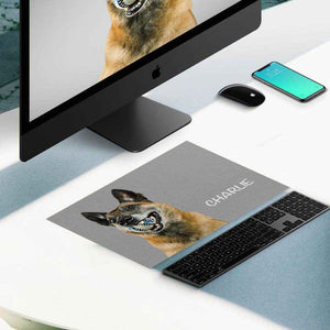 Custom Pet Photo Mouse Pad with Name – Personalized Desk Gift for Pet Lovers - Customise Now