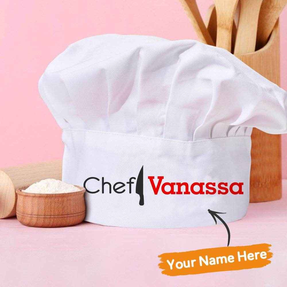 Personalized Chef Hat – Custom Name Kitchen Gift for Family & Food Lovers - Customise Now