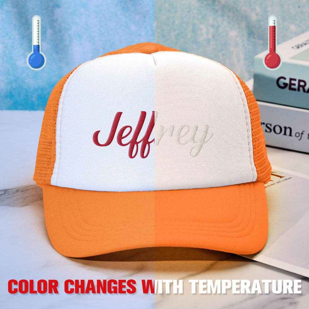 Custom Puff Print Trucker Hat – Personalized Temperature-Sensitive Color Changing Cap - Customise Now