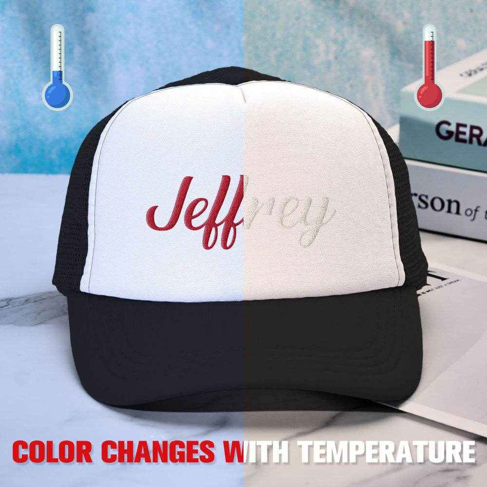Custom Puff Print Trucker Hat – Personalized Temperature-Sensitive Color Changing Cap - Customise Now