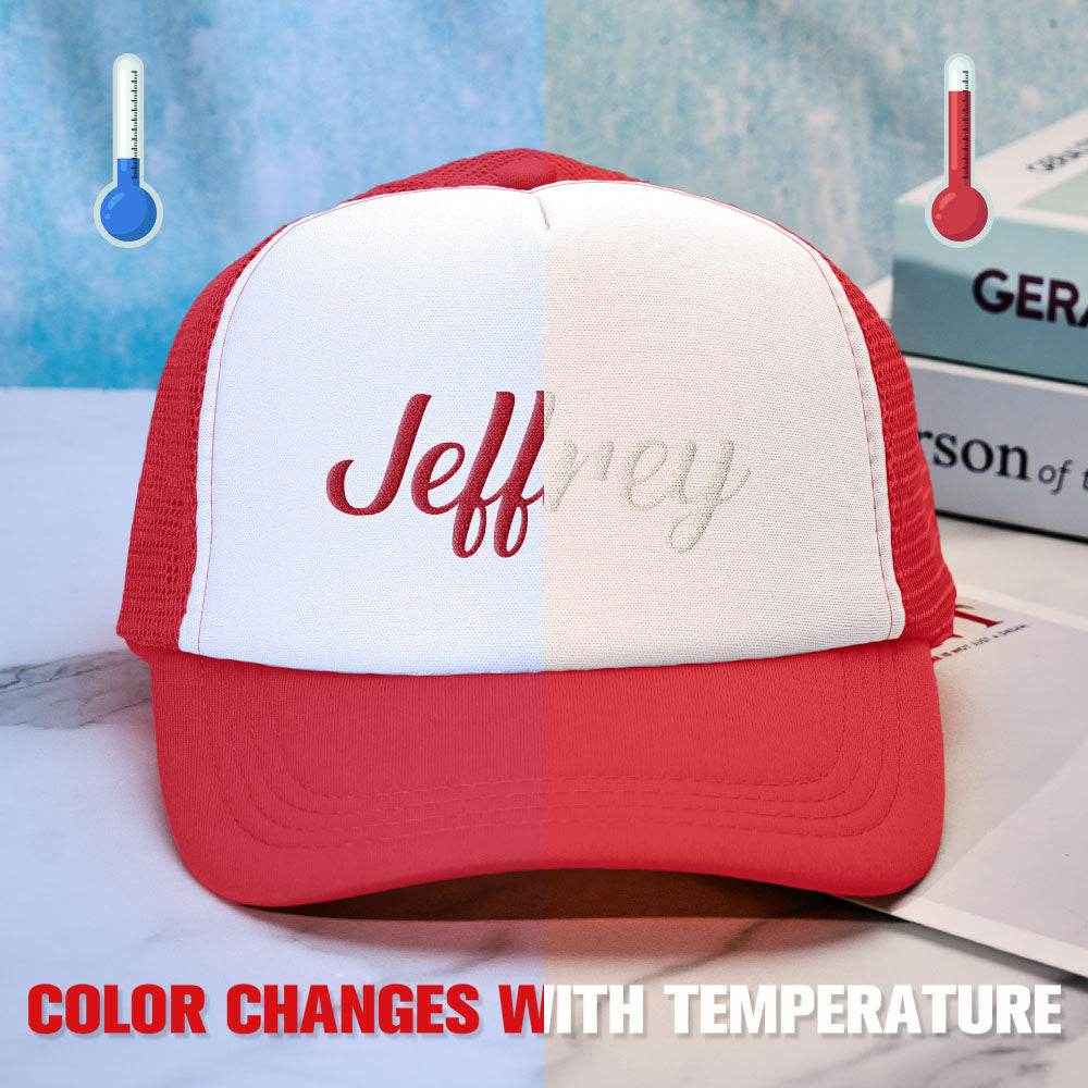 Custom Puff Print Trucker Hat – Personalized Temperature-Sensitive Color Changing Cap - Customise Now