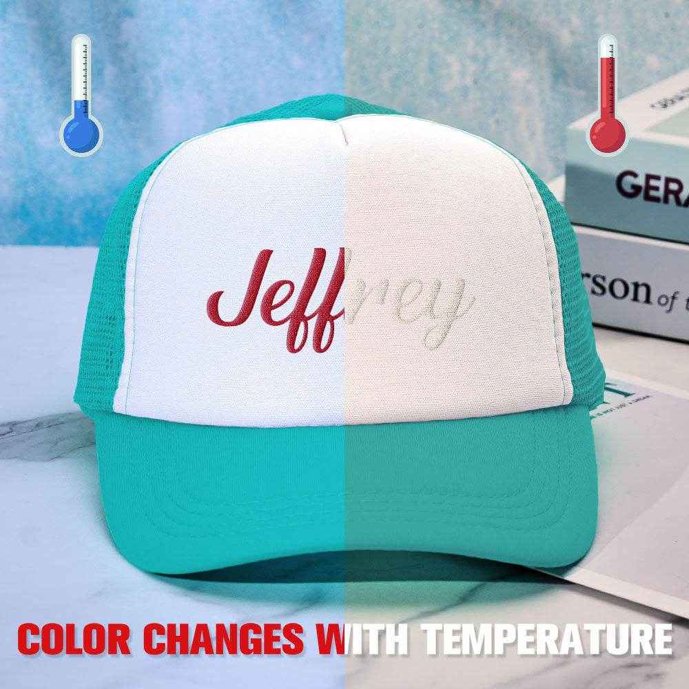 Custom Puff Print Trucker Hat – Personalized Temperature-Sensitive Color Changing Cap - Customise Now