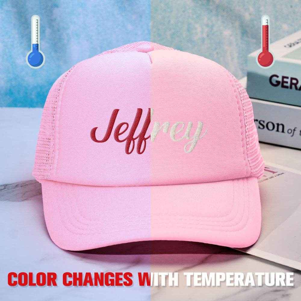 Custom Puff Print Trucker Hat – Personalized Temperature-Sensitive Color Changing Cap - Customise Now