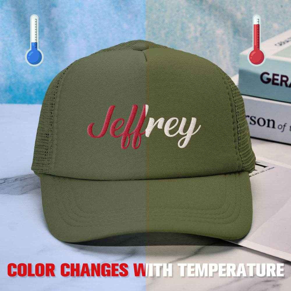 Custom Puff Print Trucker Hat – Personalized Temperature-Sensitive Color Changing Cap - Customise Now