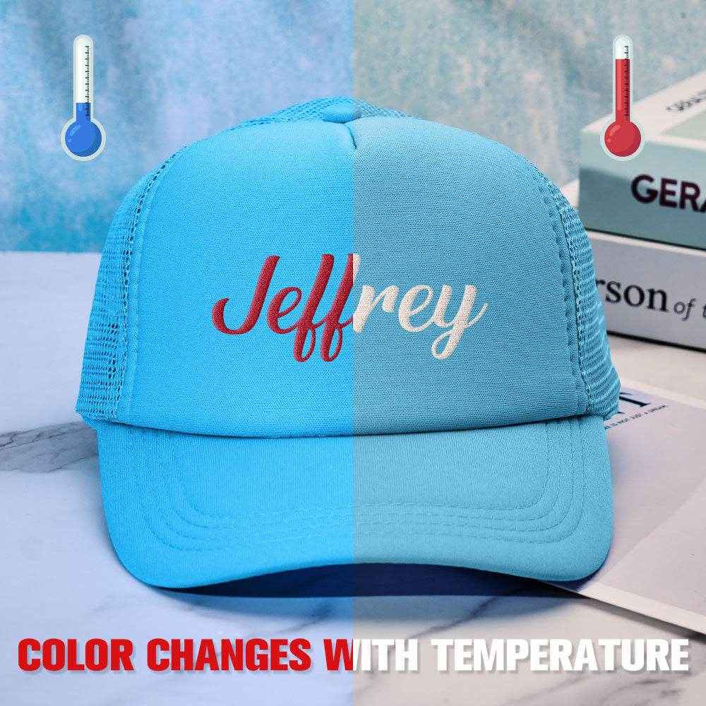 Custom Puff Print Trucker Hat – Personalized Temperature-Sensitive Color Changing Cap - Customise Now