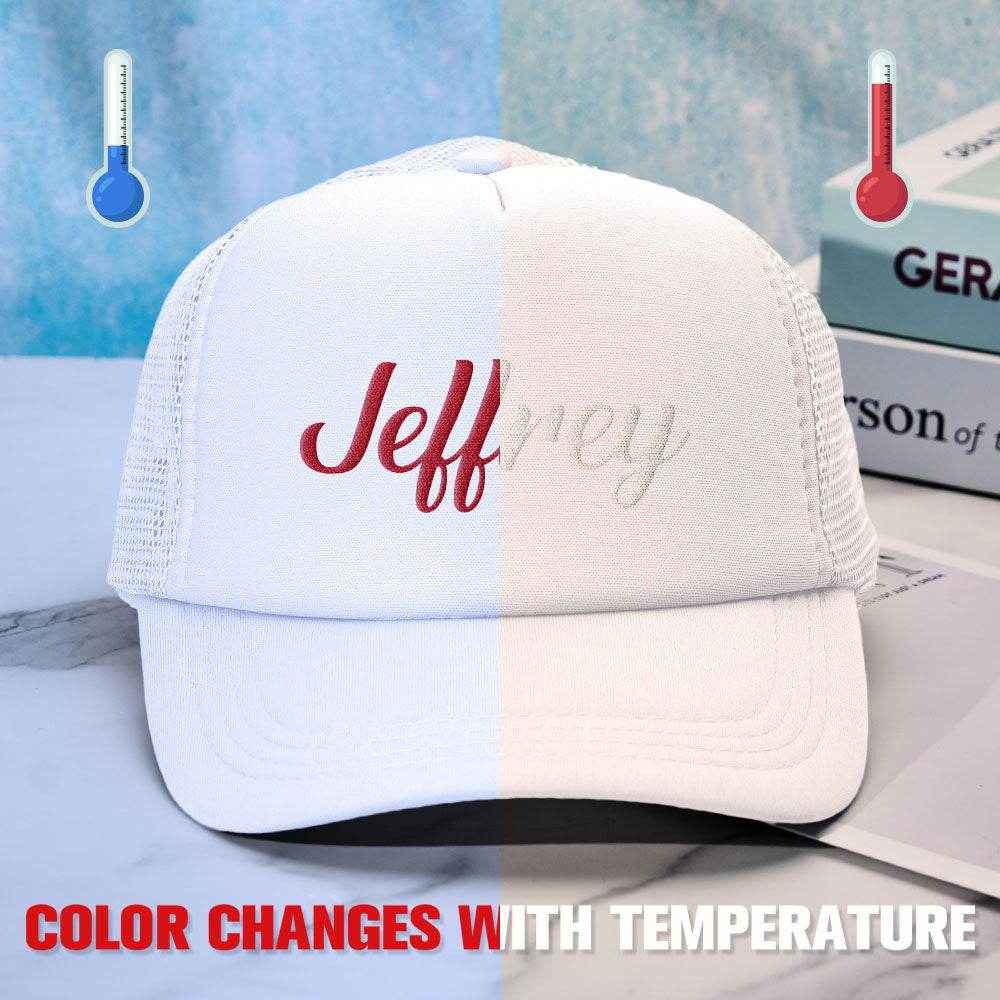 Custom Puff Print Trucker Hat – Personalized Temperature-Sensitive Color Changing Cap - Customise Now