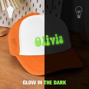 Custom Puff Print Trucker Hat – Personalized Glow-in-the-Dark Foam Cap - Customise Now