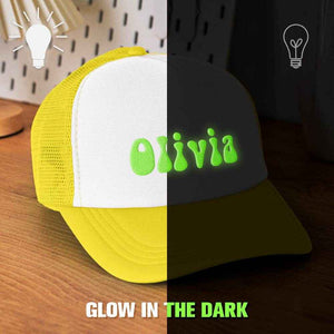 Custom Puff Print Trucker Hat – Personalized Glow-in-the-Dark Foam Cap - Customise Now